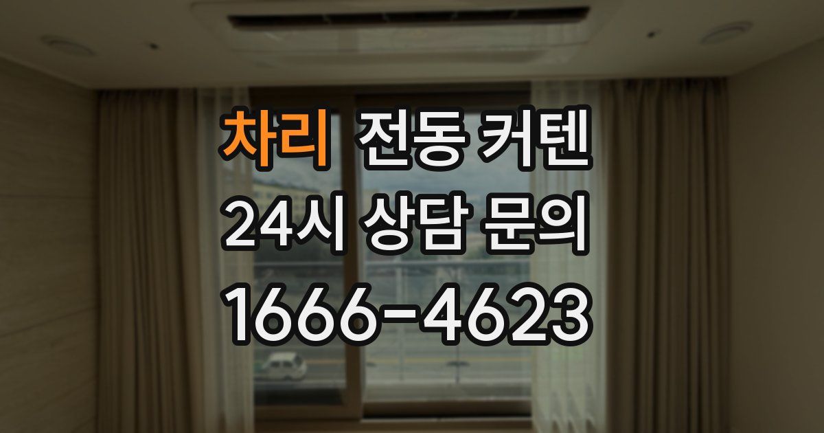 차리 전동 커텐