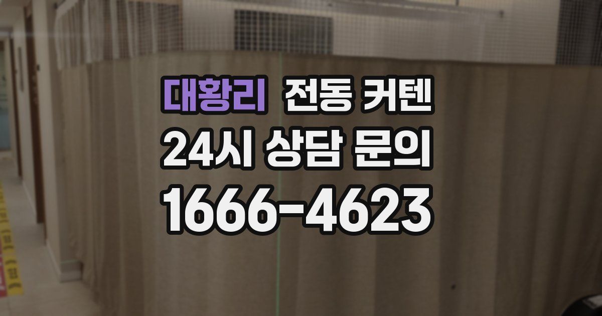 대황리 전동 커텐