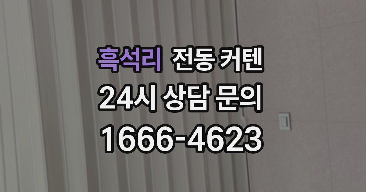 흑석리 전동 커텐