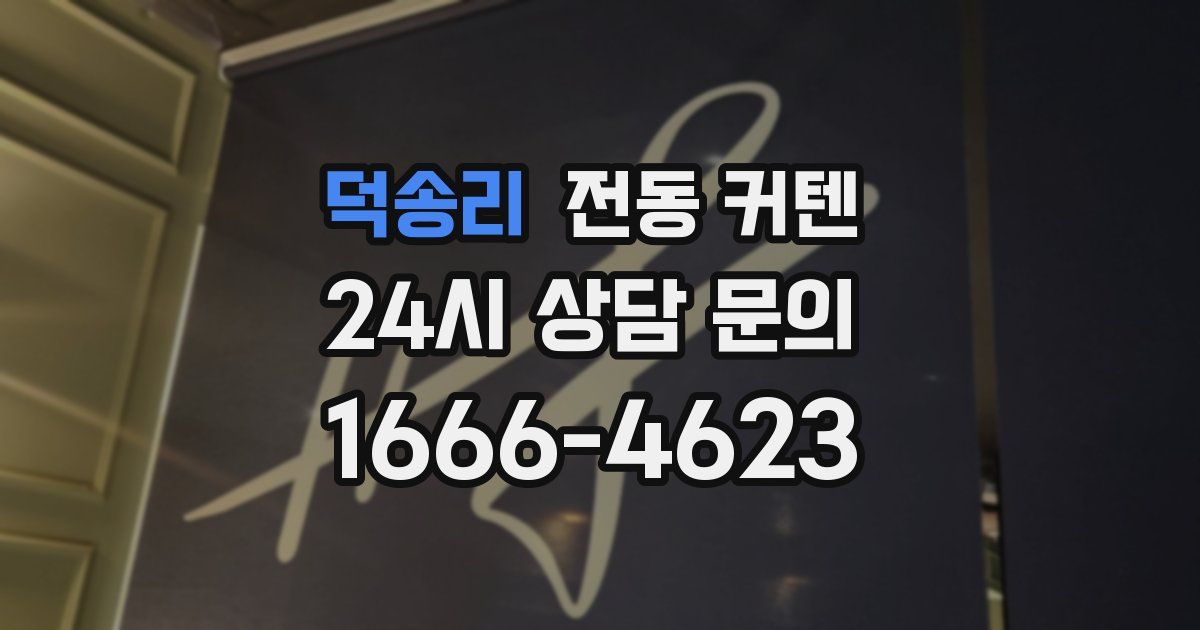 덕송리 전동 커텐