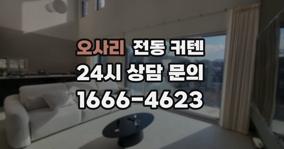 오사리 전동 커텐