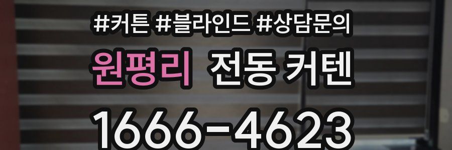원평리 전동 커텐