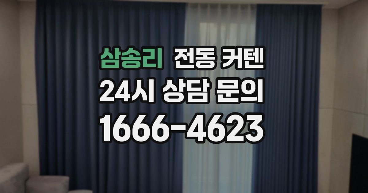 삼송리 전동 커텐