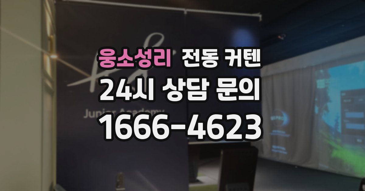 웅소성리 전동 커텐