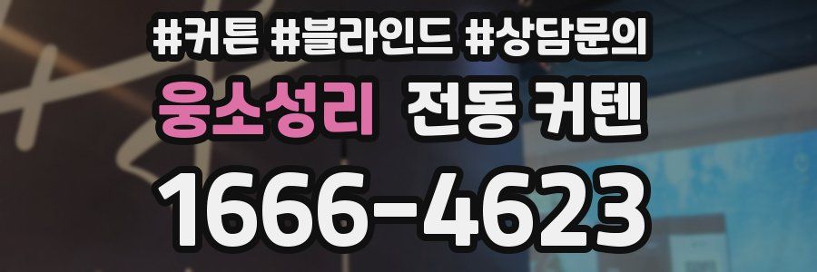 웅소성리 전동 커텐