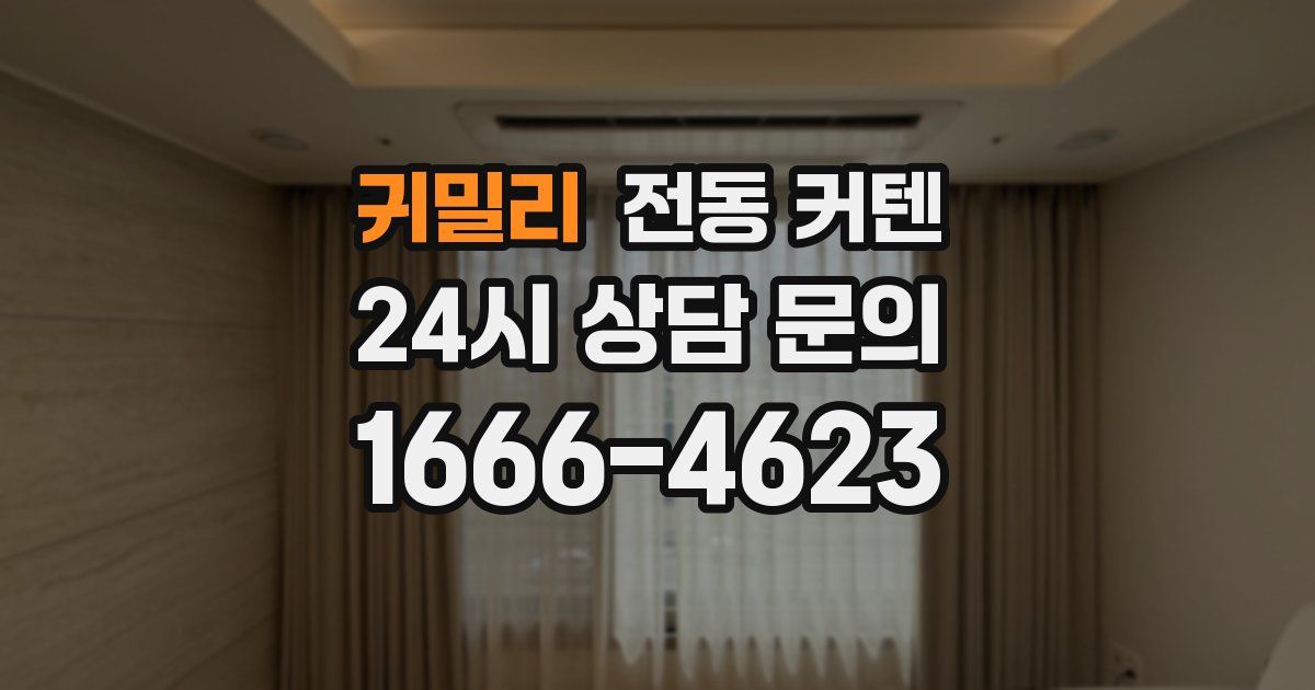 귀밀리 전동 커텐