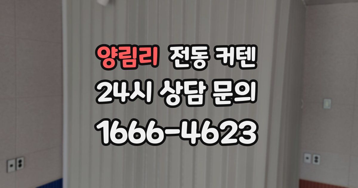 양림리 전동 커텐