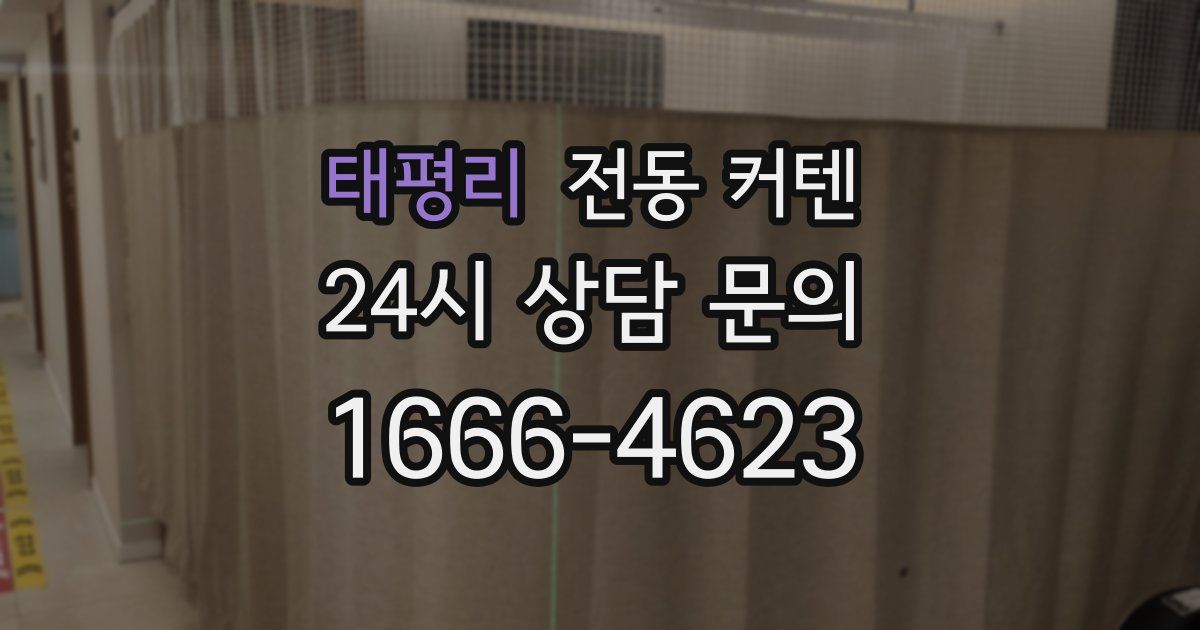 태평리 전동 커텐
