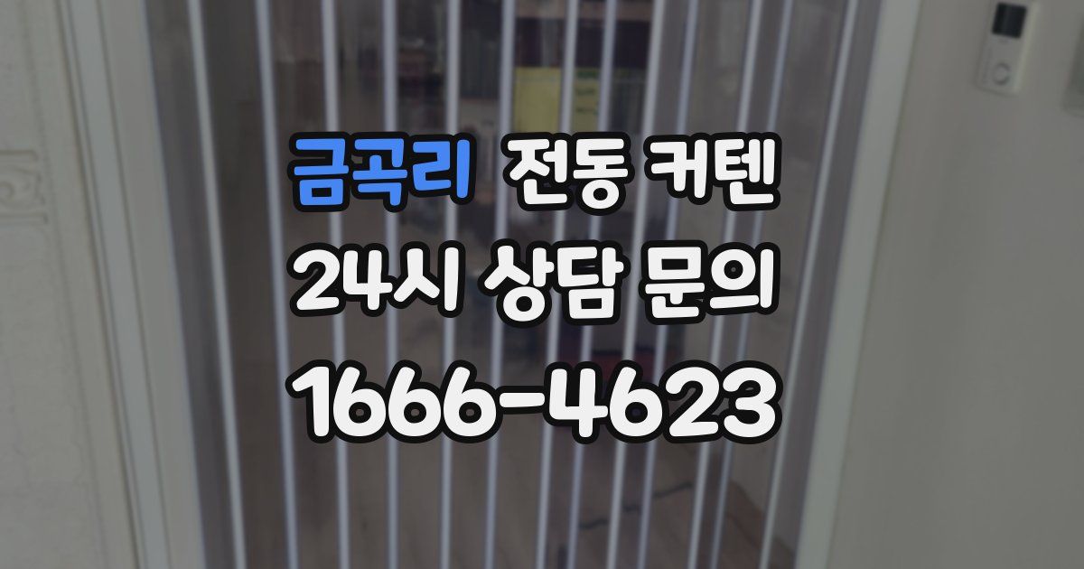 금곡리 전동 커텐