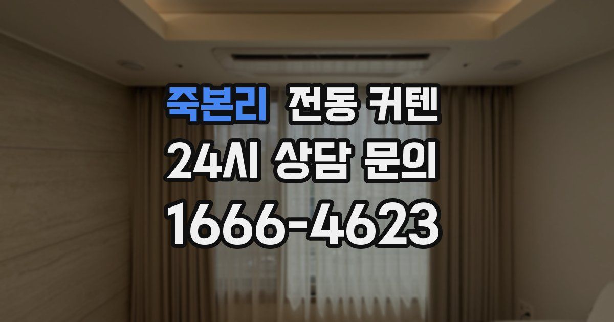 죽본리 전동 커텐