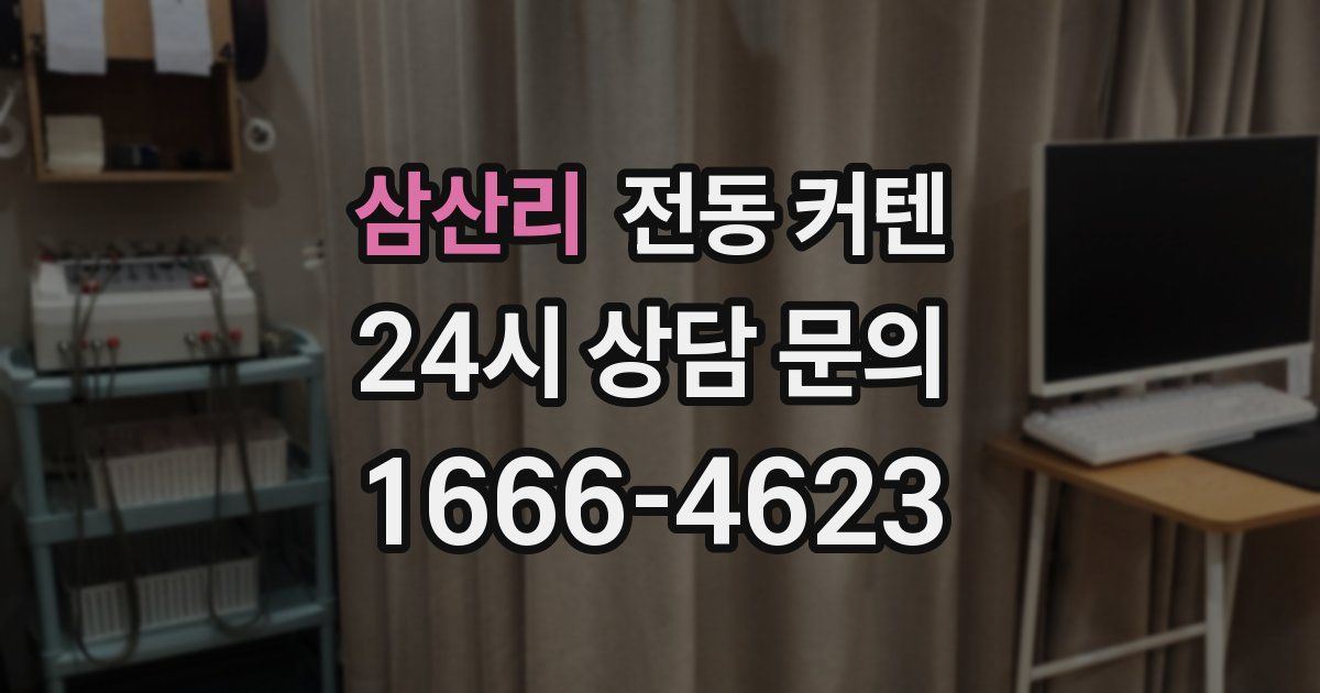 삼산리 전동 커텐