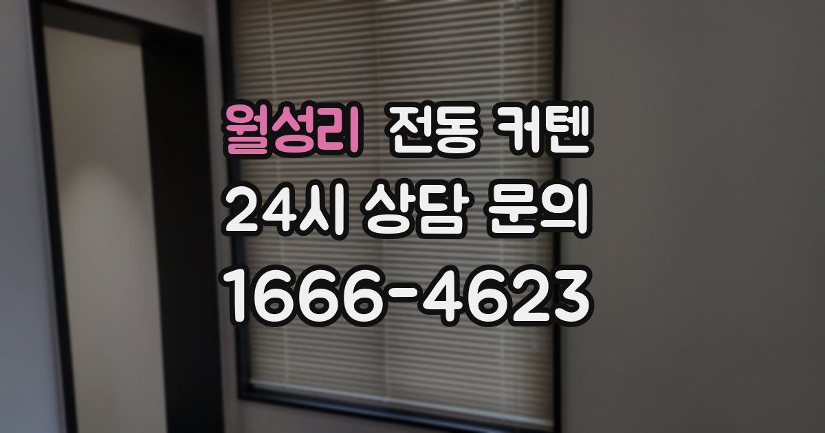 월성리 전동 커텐