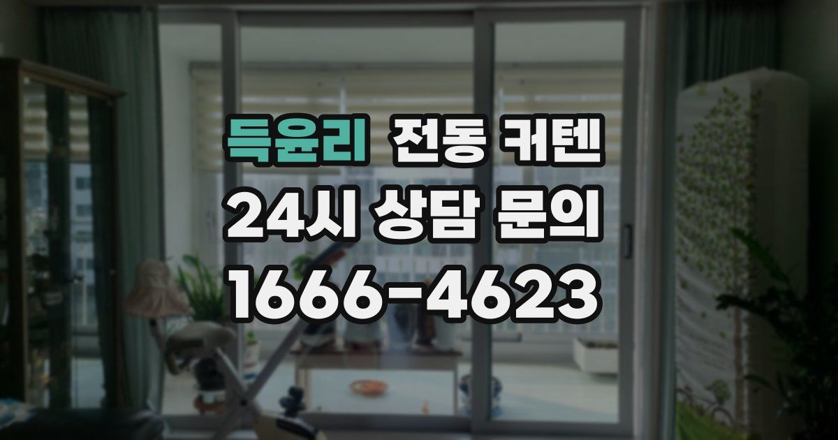득윤리 전동 커텐