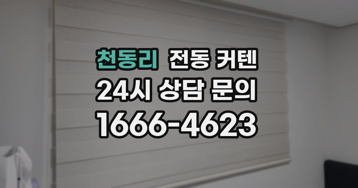 천동리 전동 커텐