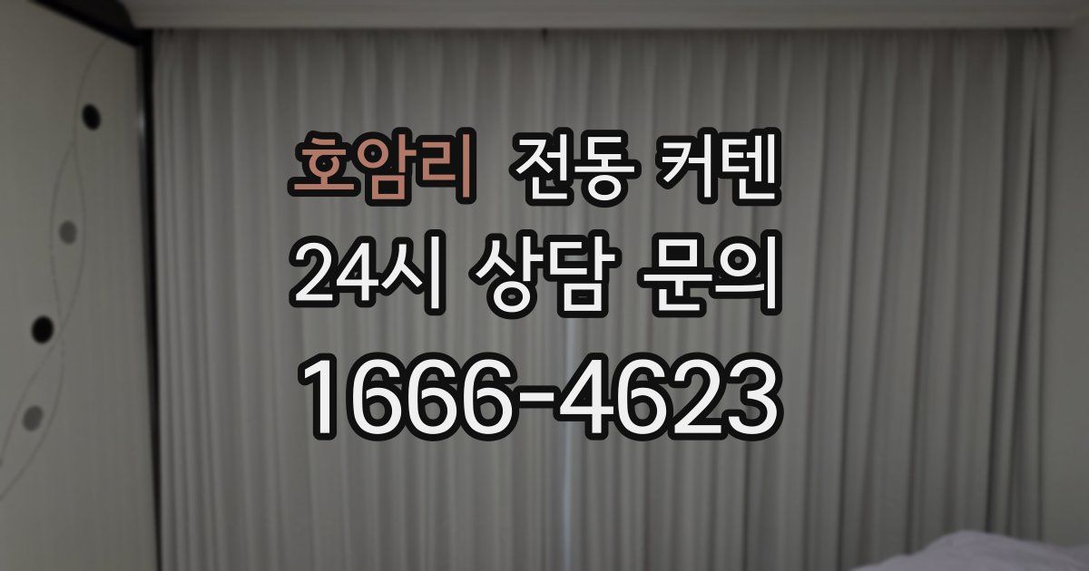 호암리 전동 커텐