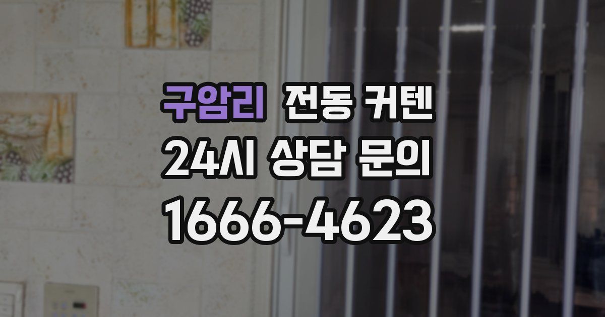 구암리 전동 커텐