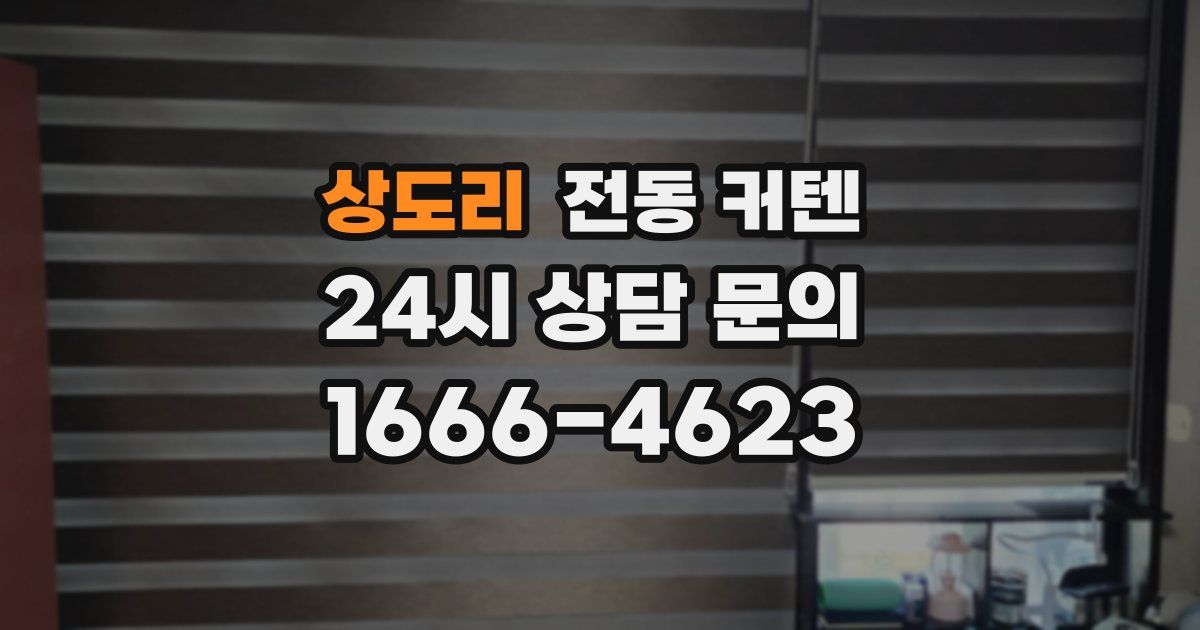 상도리 전동 커텐