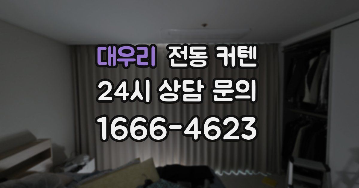 대우리 전동 커텐