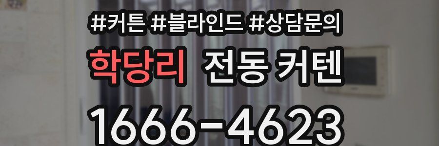학당리 전동 커텐