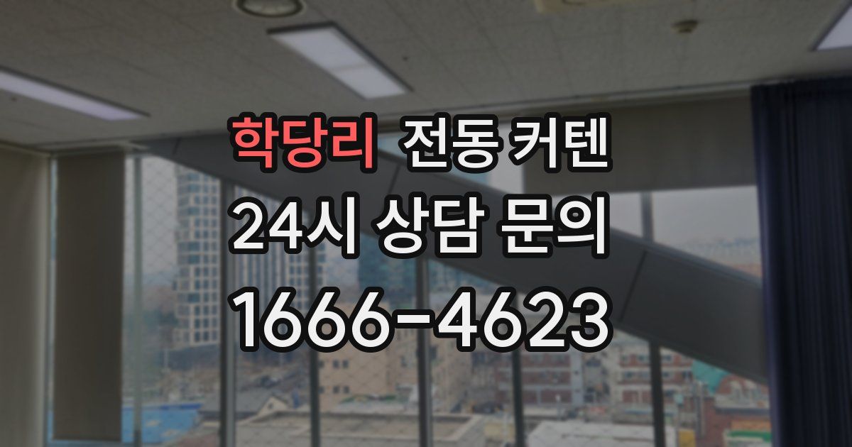 학당리 전동 커텐