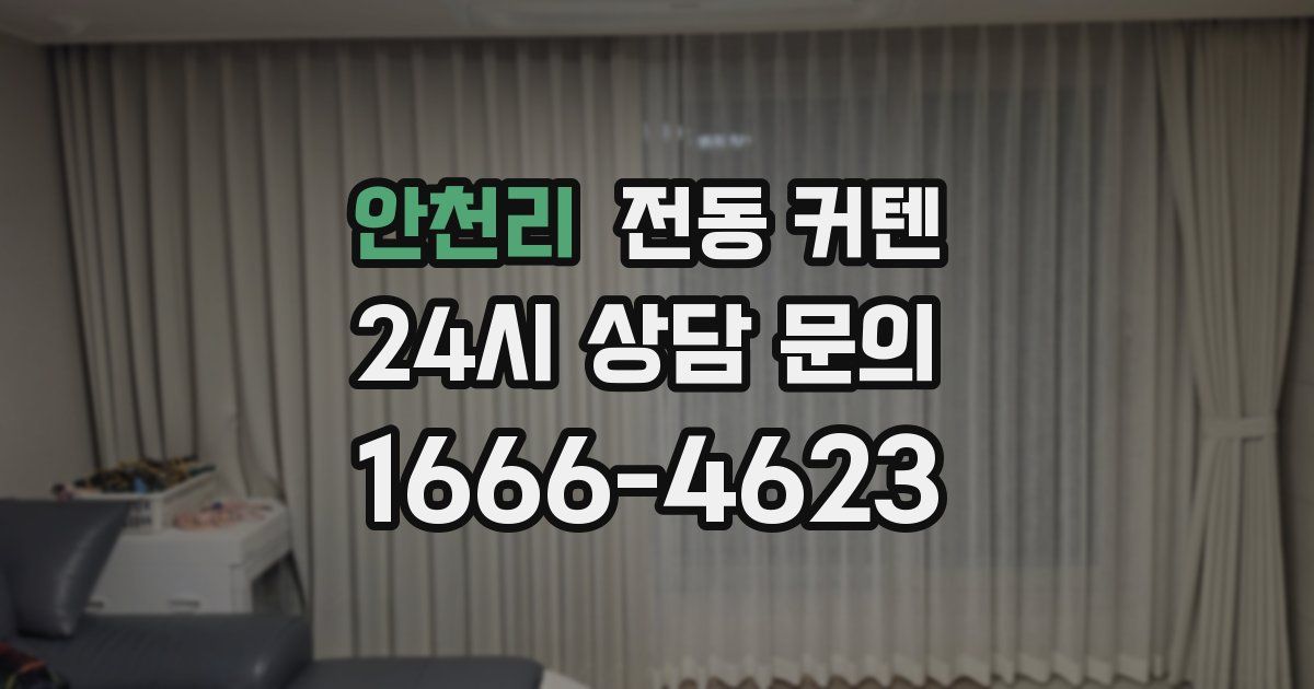 안천리 전동 커텐