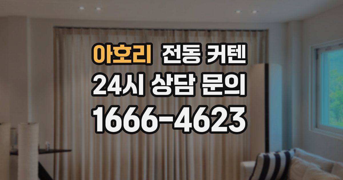아호리 전동 커텐