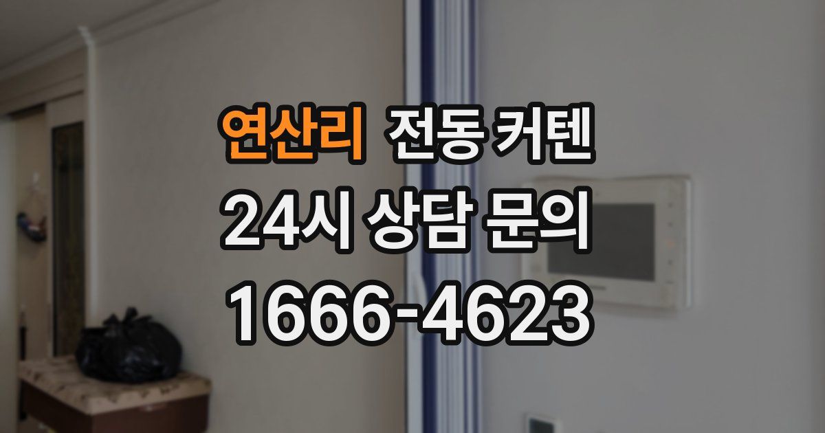 연산리 전동 커텐