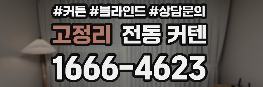 고정리 전동 커텐