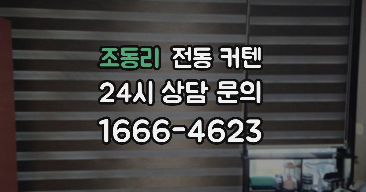조동리 전동 커텐