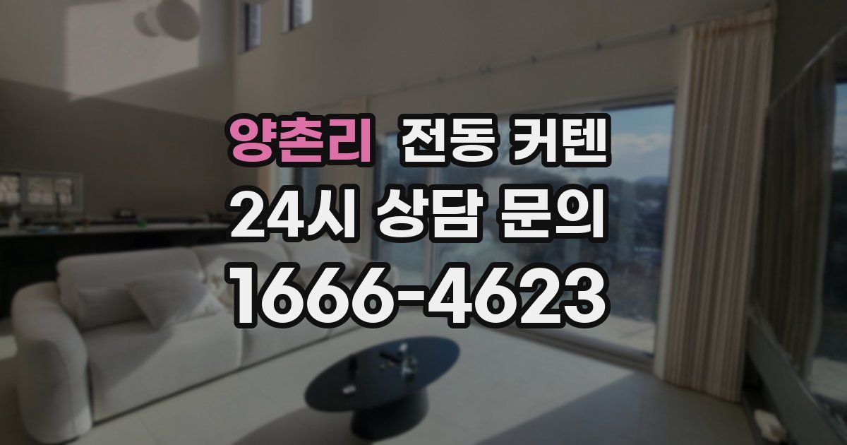 양촌리 전동 커텐