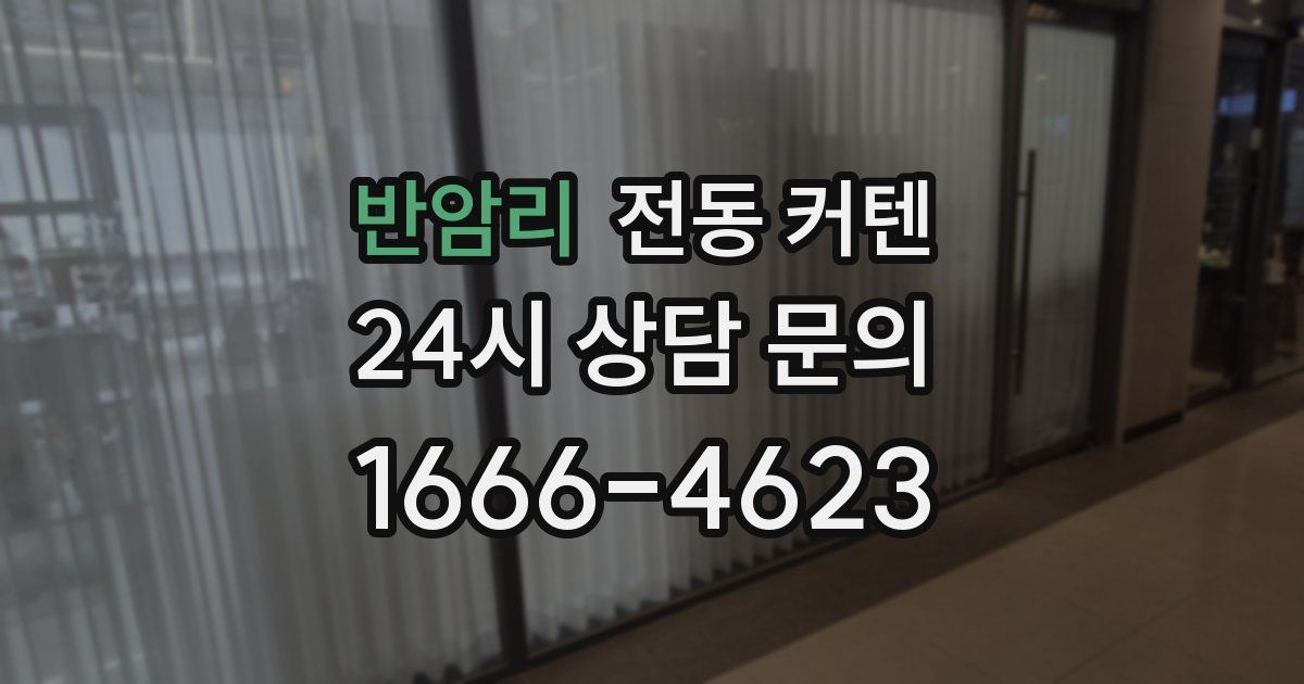 반암리 전동 커텐