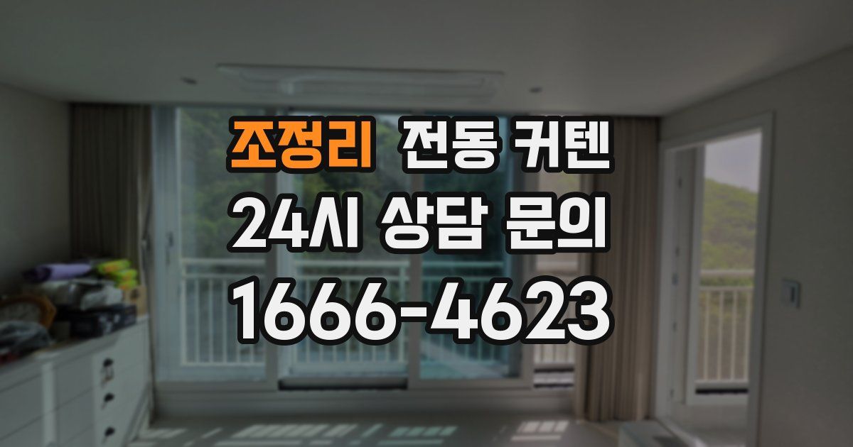 조정리 전동 커텐
