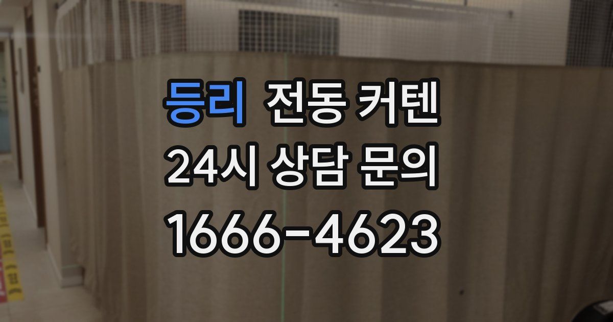 등리 전동 커텐