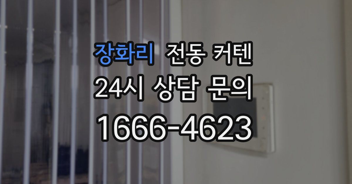장화리 전동 커텐