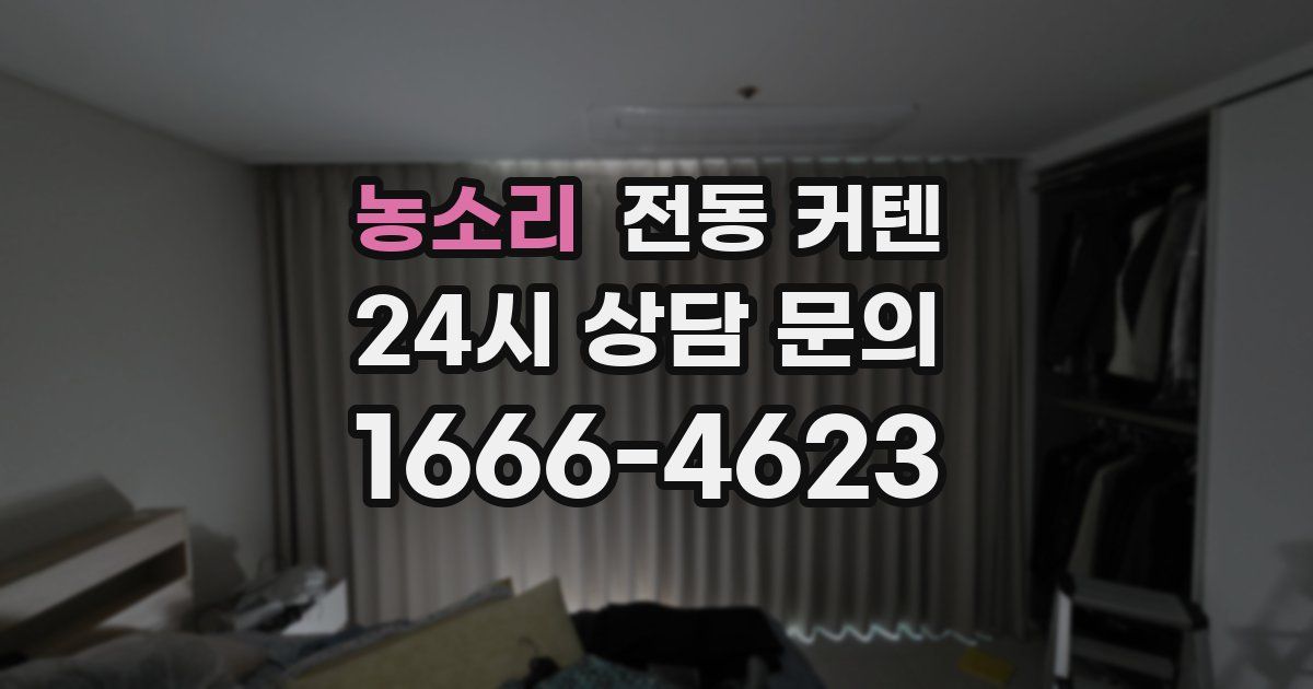 농소리 전동 커텐