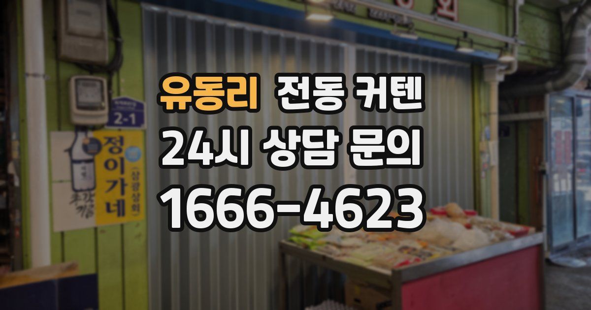 유동리 전동 커텐