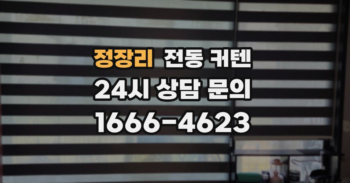 정장리 전동 커텐