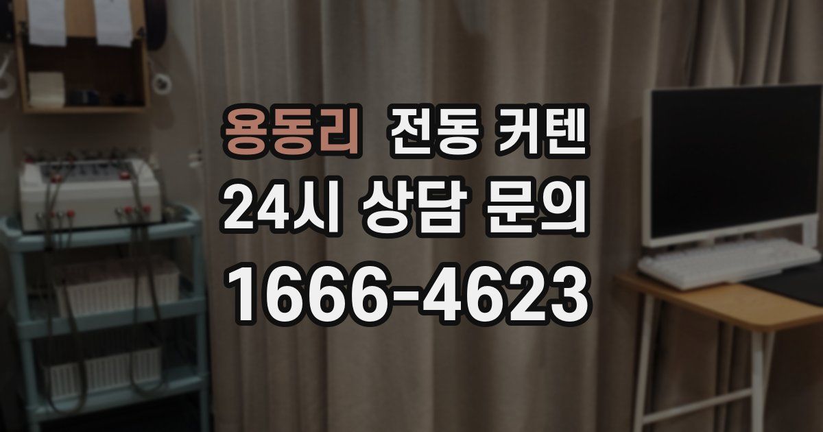 용동리 전동 커텐