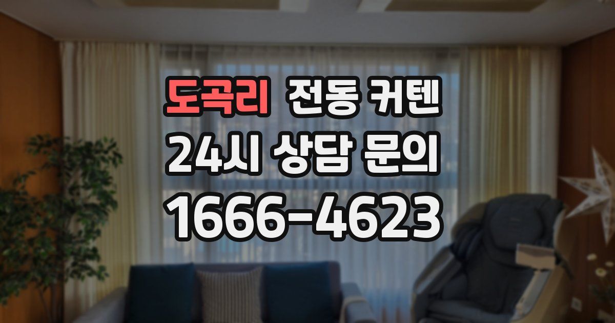 도곡리 전동 커텐