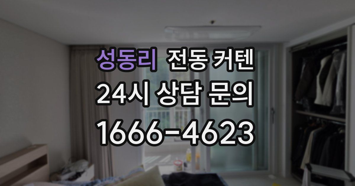 성동리 전동 커텐