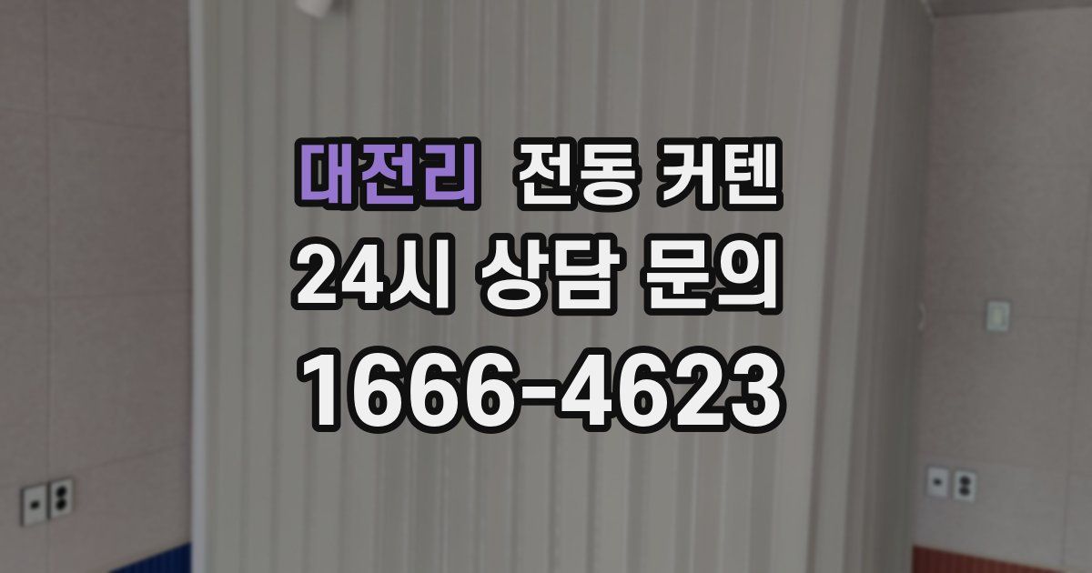 대전리 전동 커텐