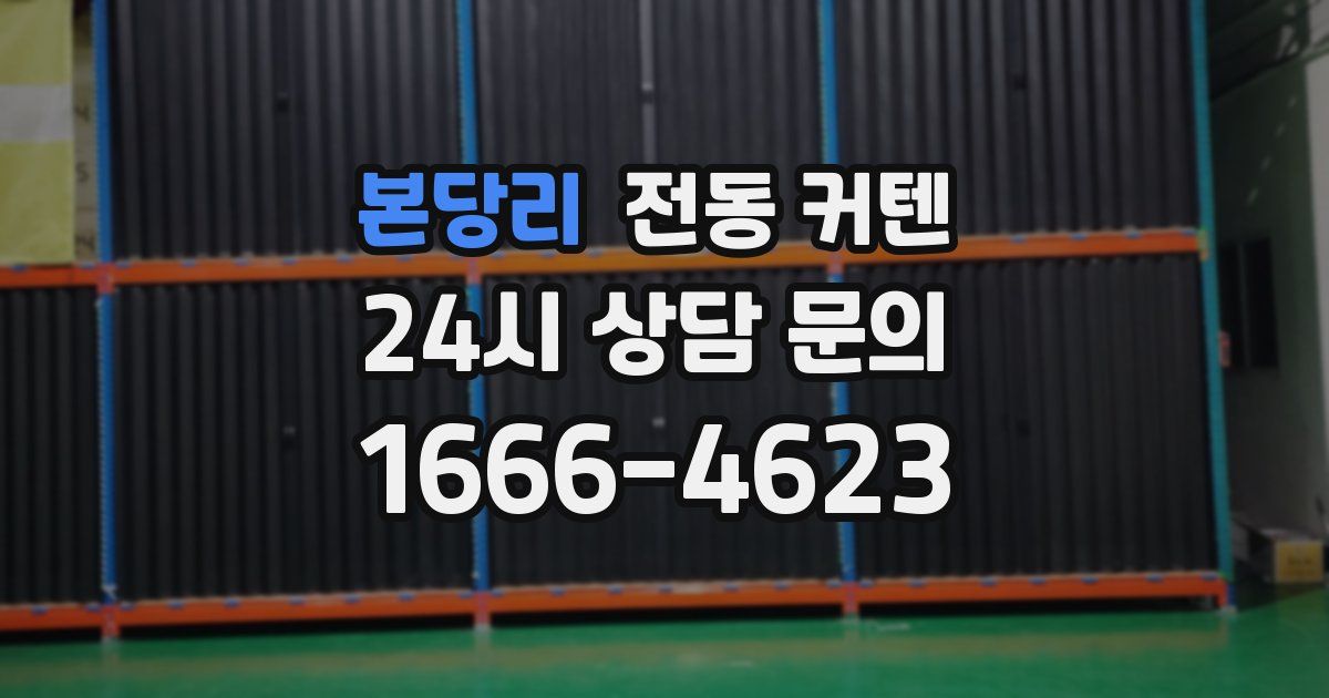 본당리 전동 커텐