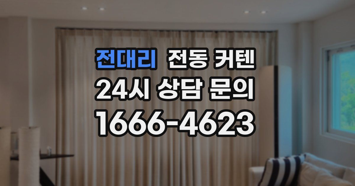 전대리 전동 커텐