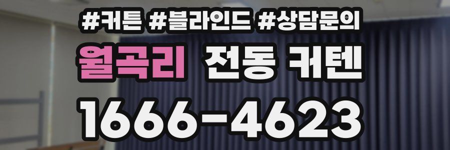 월곡리 전동 커텐