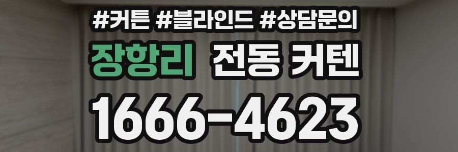 장항리 전동 커텐