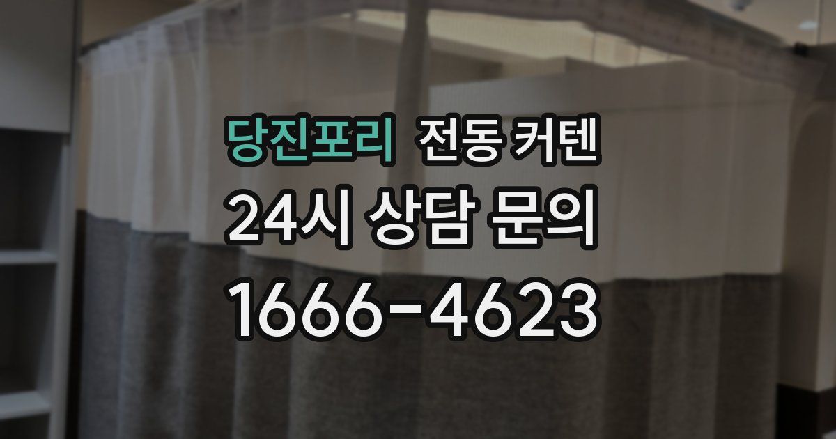 당진포리 전동 커텐