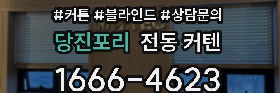 당진포리 전동 커텐