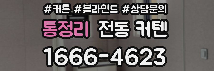 통정리 전동 커텐