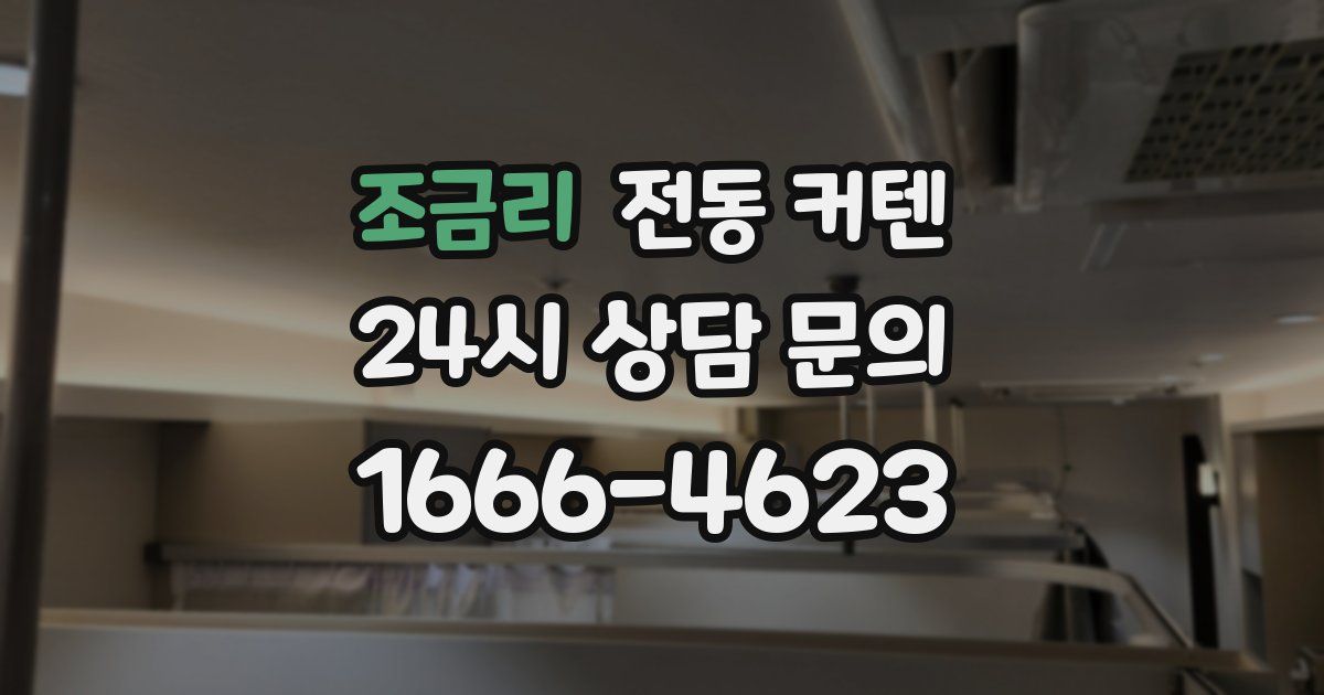 조금리 전동 커텐