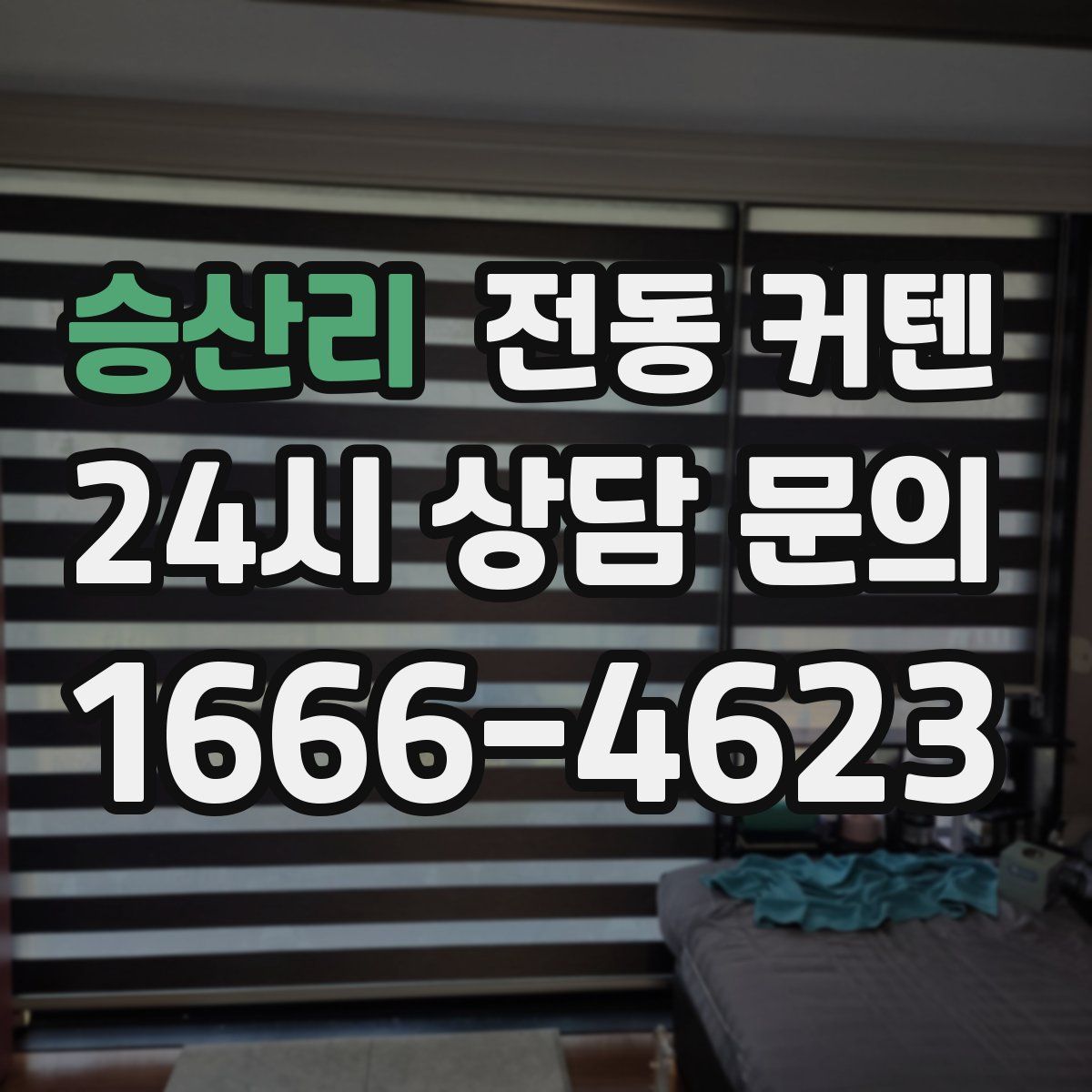 승산리 전동 커텐